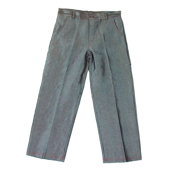 Vintage Y2K FUBU Metallic Silver Pants Cropped Pants Red Stitching Size 9/10 USA - Picture 1 of 12